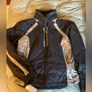 Spyder Black and Silver Ski Jacket